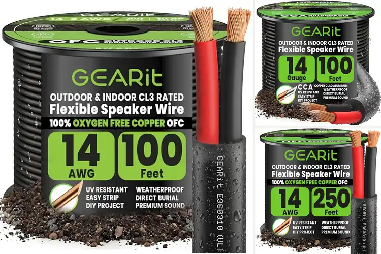 Detailed view of Best 14 Gauge Outdoor Speaker Wires