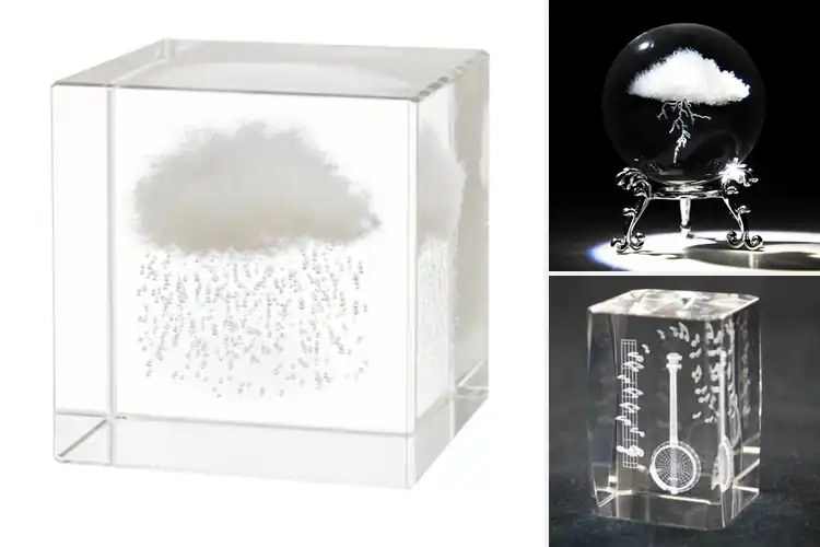 Detailed view of Best 3D Laser Engraved Paperweights