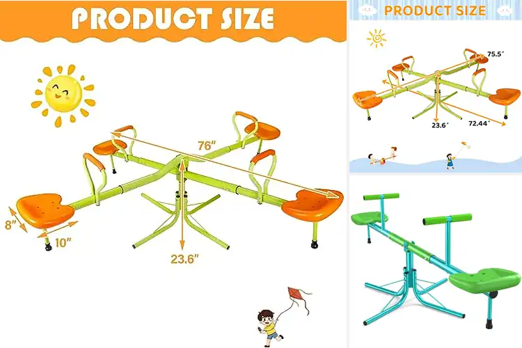 Detailed view of Best Backyard Seesaws