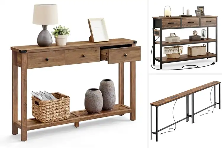 Detailed view of Best Console Tables With Storage: Top 10 Stylish Picks