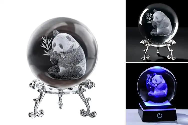 Detailed view of Best Crystal Panda Collectibles