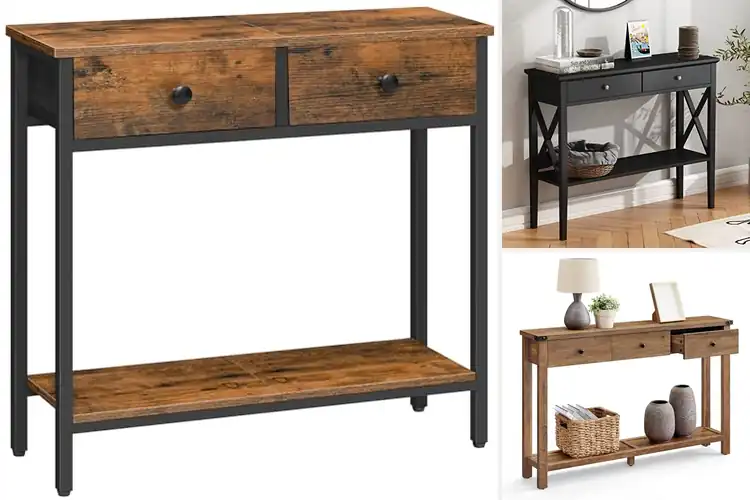 Detailed view of Best Entryway Storage Tables