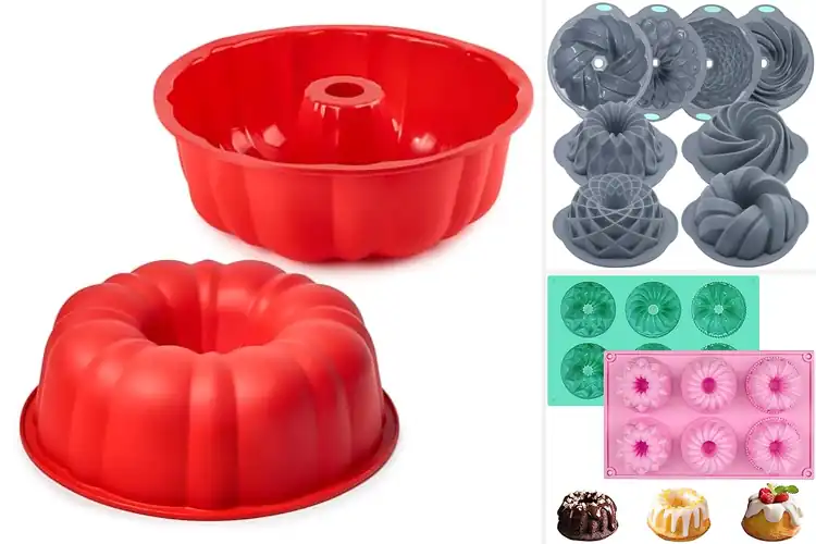 Detailed view of Best Fluted Silicone Cake Pans