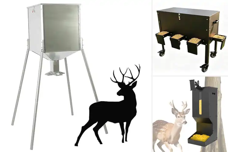 Detailed view of Best Galvanized Steel Deer Feeders