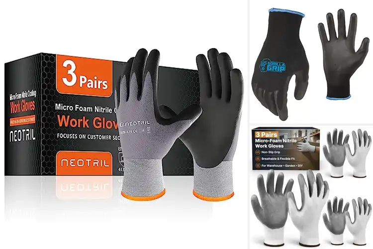 Detailed view of Best Non Slip Gloves for Grip & Safety