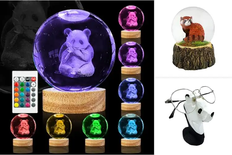Detailed view of Best Panda Glass Decors