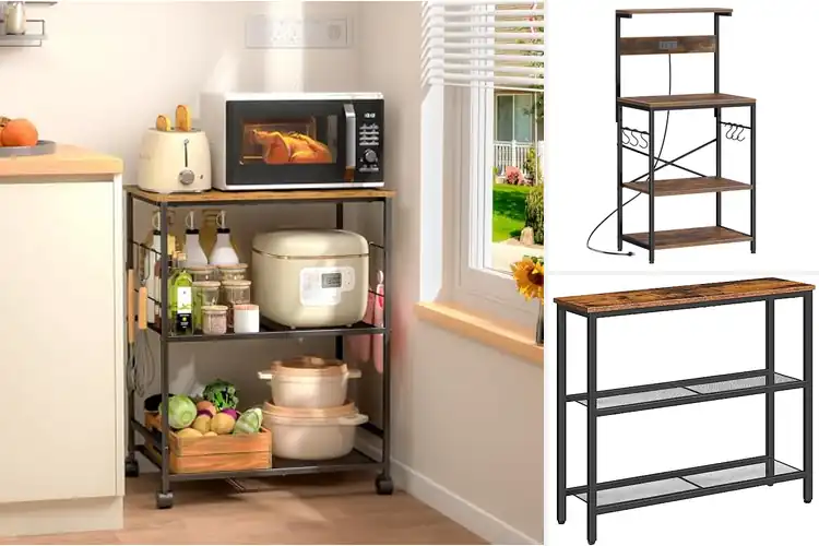 Detailed view of Best Table with Storage Shelves